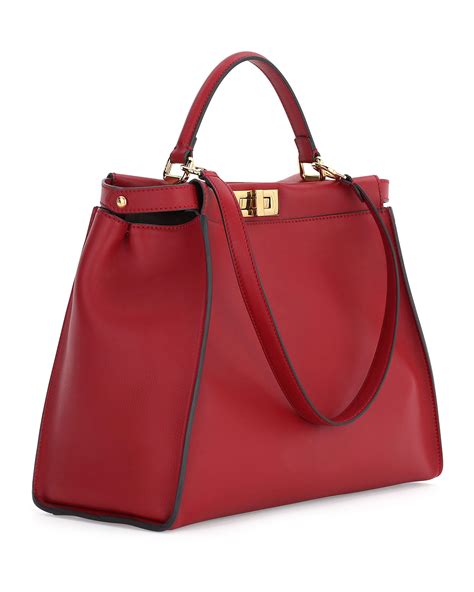 fendi peekaboo large red